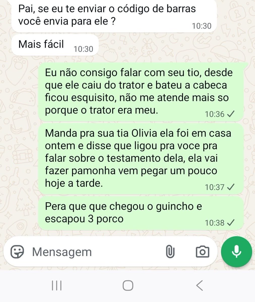 Rayctjay's tweet image. Tentaram dar um golpe no meu pai, mas não contavam com o fato do meu pai ser muito criativo.