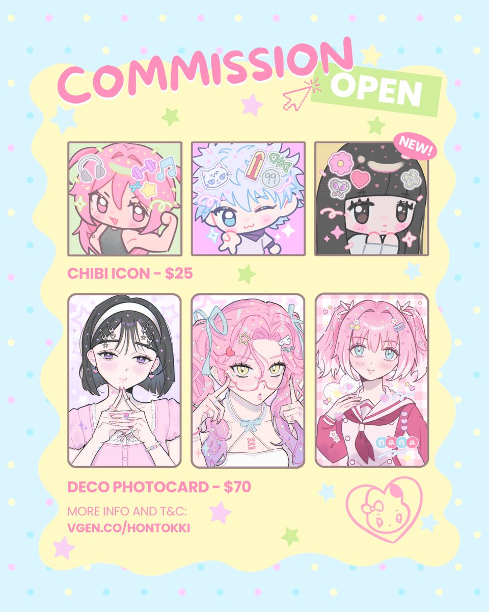 (RTs appreciated!!💖) Hello everyone! My chibi icon comm is finally open (๑'ᵕ'๑)⸝* vgen link down below ✨
#VGenComm #Vgen