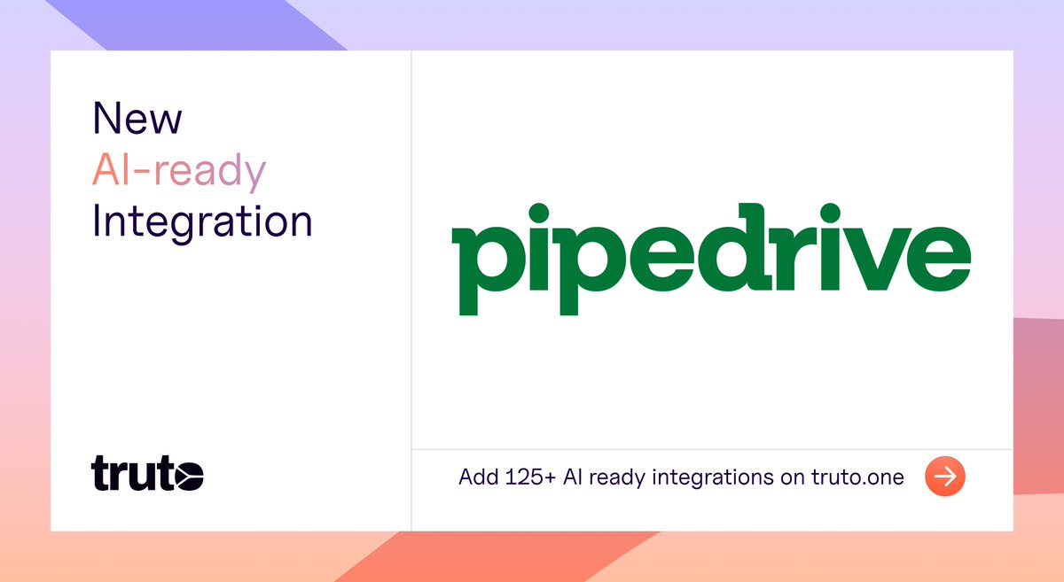 Truto - your native integrations butler 🫂 tweet media