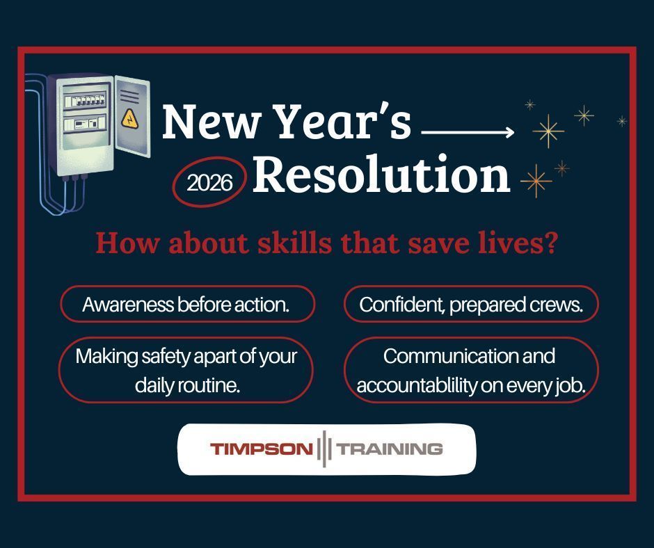 TimpsonTraining's tweet image. 2026 Resolution: Keep learning. Keep improving.

What’s your crew’s New Year’s resolution? ✨

#Linemen #SafetyFirst #NewYearsResolution #TeamGoals