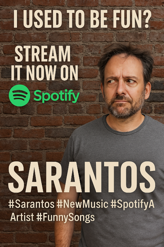 SarantosMelogia's tweet photo. Not sure when my idea of fun went from concerts to collapsing on the couch by 8pm… but here we are.
Stream my new song I Used to be FUN on Spotify and let’s laugh-cry about it together.
Listen here: https://t.co/PyToB1uwQo
#Sarantos #SpotifyArtist #IUsedToBeFUN #NewMusic https://t.co/am5zf2NGRn