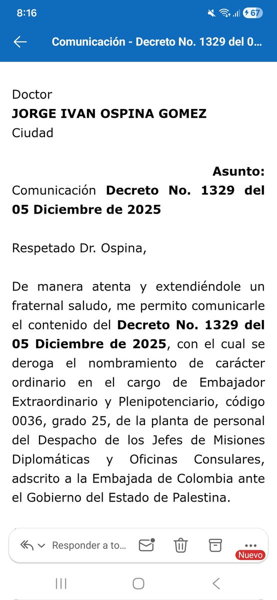 JorgeIvanOspina's tweet image. Respuesta para @Danielbricen candidato mentiroso 
 Sr  PINOCHO , la vida entera he luchado contra sujetos como vos y la vida entera los he vencido, desde que hizo denuncias mentirosas, la opinión pública ha tenido pleno conocimiento de que la Cancillería no me tenía en nómina…