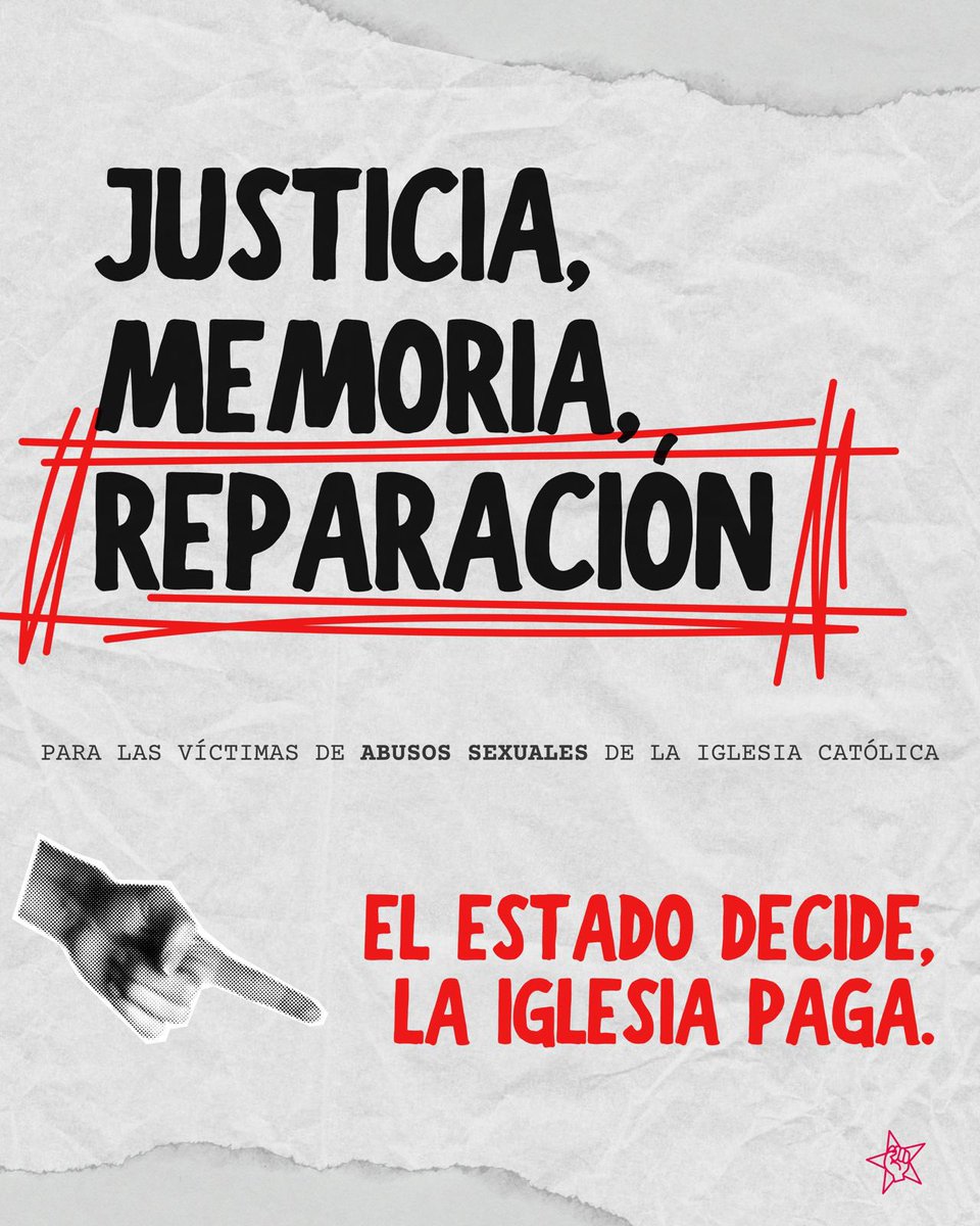 Justicia, memoria y reparación para las víctimas de abusos sexuales de la Iglesia Católica.