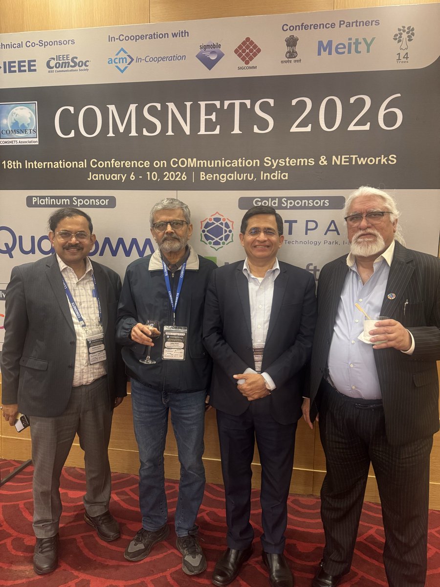 narnix's tweet photo. COMSNETS 2026… it was truly gratifying to showcase #narnixedge’s technology IPs already developed and under development to the researchers &amp; academicians community from across the world… https://t.co/Ct920H1yqj