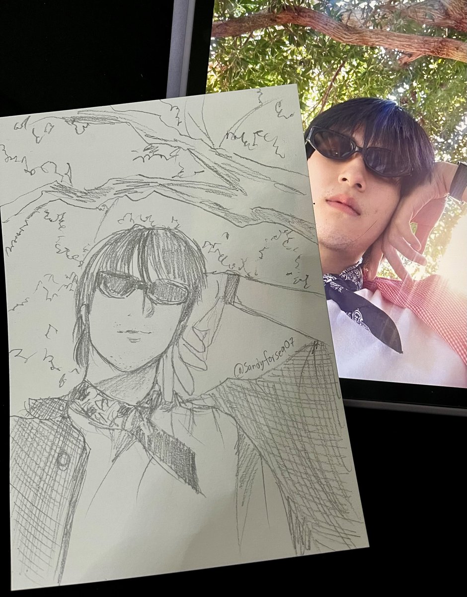 Sandyforsea07's tweet image. รูปนี้วาดบนกระดาษปาปิรุสคับผม😎#skywongravee