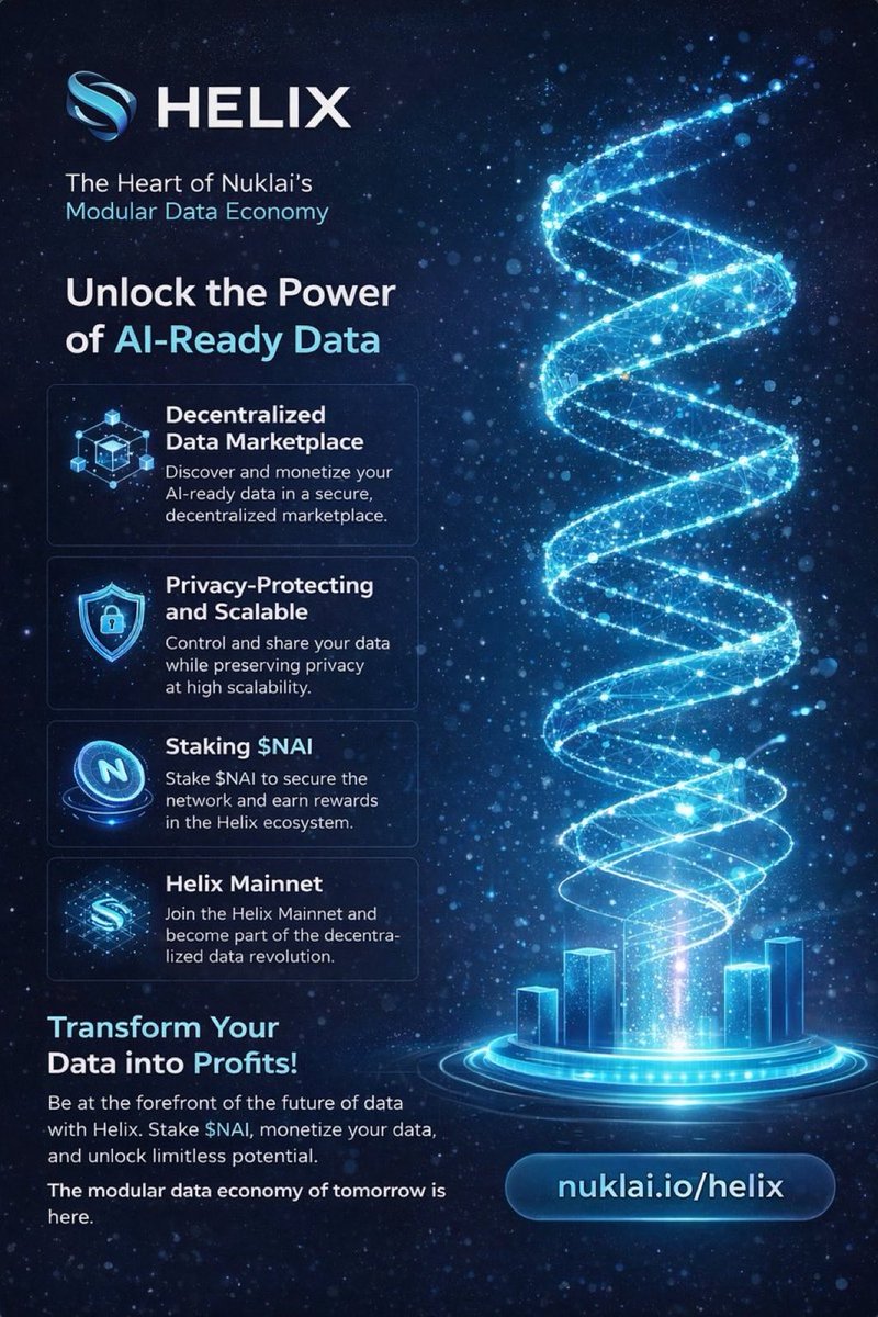 <a href="/100xAltcoinGems/">100x Altcoin Gems</a> If you’re looking beyond hype, $NAI <a href="/NuklaiData/">Nuklai</a> deserves attention 👀
Low cap, but already delivering enterprise ready #AI data infrastructure  🔥Nexus 1.0 live, Google Cloud deployment, real integrations underway.