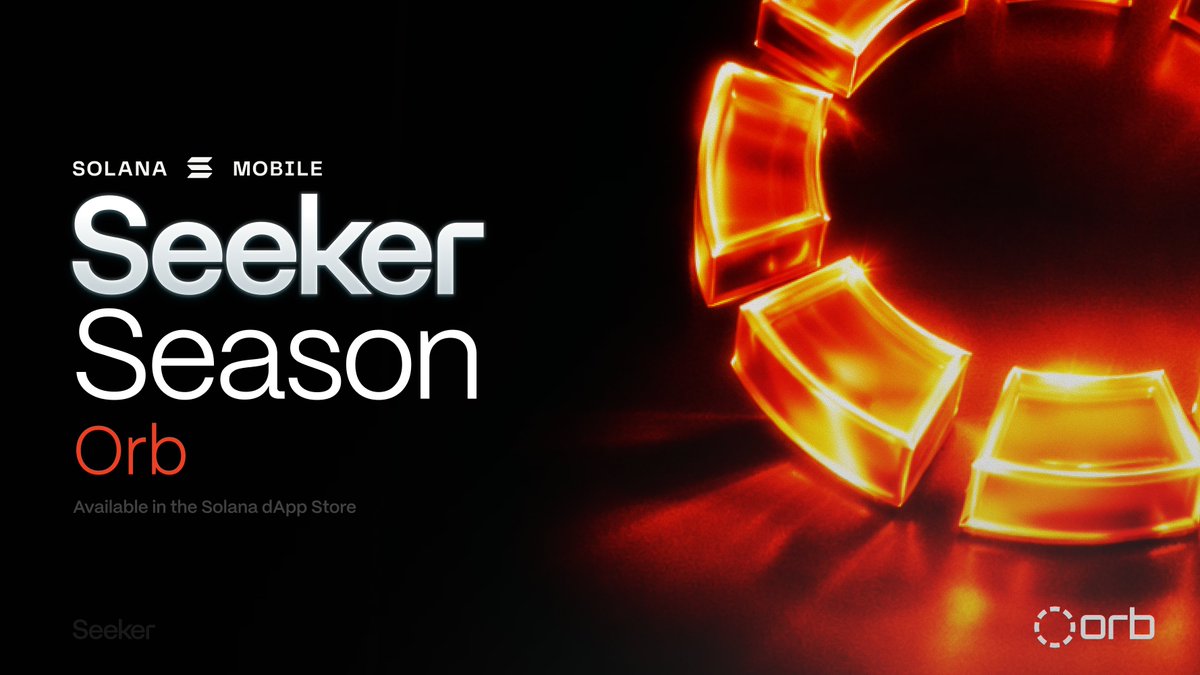 We’re kicking off Seeker Szn 2 with <a href="/Orb_Markets/">Orb Markets</a> by <a href="/heliuslabs/">Helius</a>, the UI for Internet Markets.

- Build watchlists
- Track DeFi positions
- Buy digital assets on Solana
- Get market data for every token
- Explore wallets &amp; transactions w/ AI

Get it now in the Solana dApp Store.