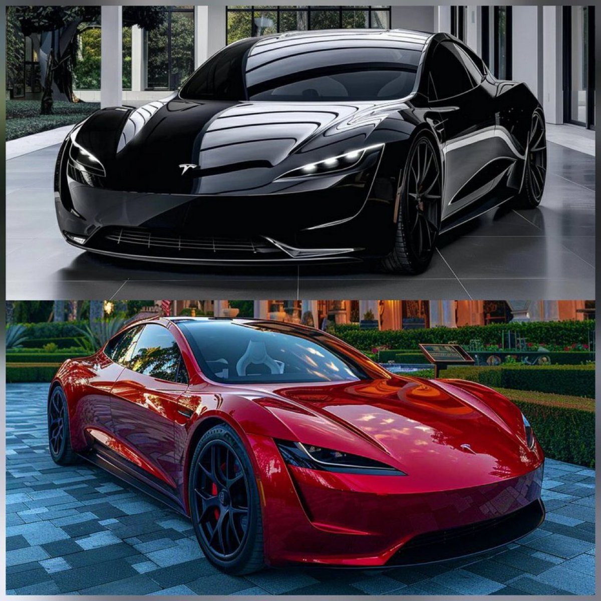 elonnews40's tweet image. You won a competition and you have to choose one of these Tesla cars.

What is your pick?

A.Tesla Black
B. Tesla Red