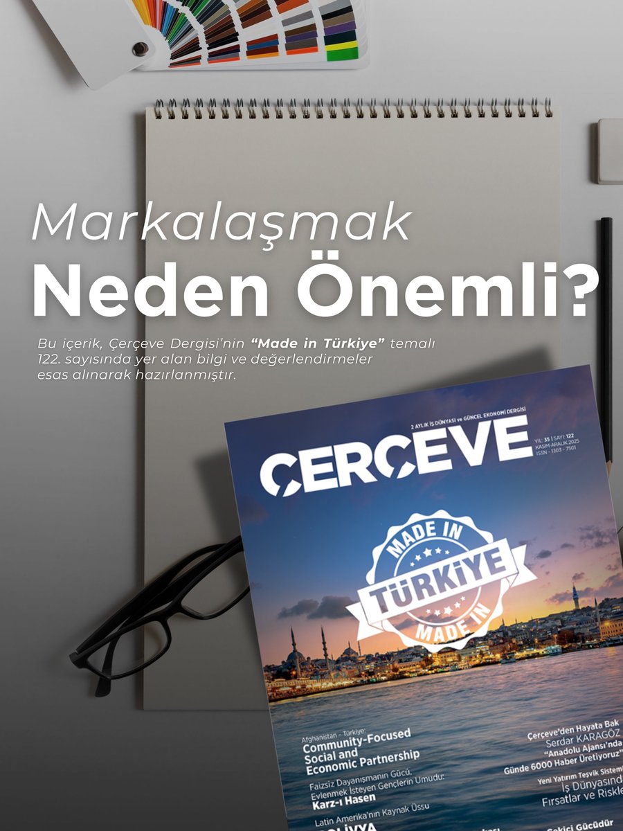 CerceveDergisi's tweet photo. Markalaşma; ürünün değerini artırır, fiyat rekabetinin ötesine geçmeyi sağlar ve uzun vadeli büyümenin temelini oluşturur.

Güçlü markalar, yalnızca firmaları değil, ülkelerin üretim gücünü ve kalite algısını da küresel ölçekte temsil eder.

#marka https://t.co/83kPx43LfB