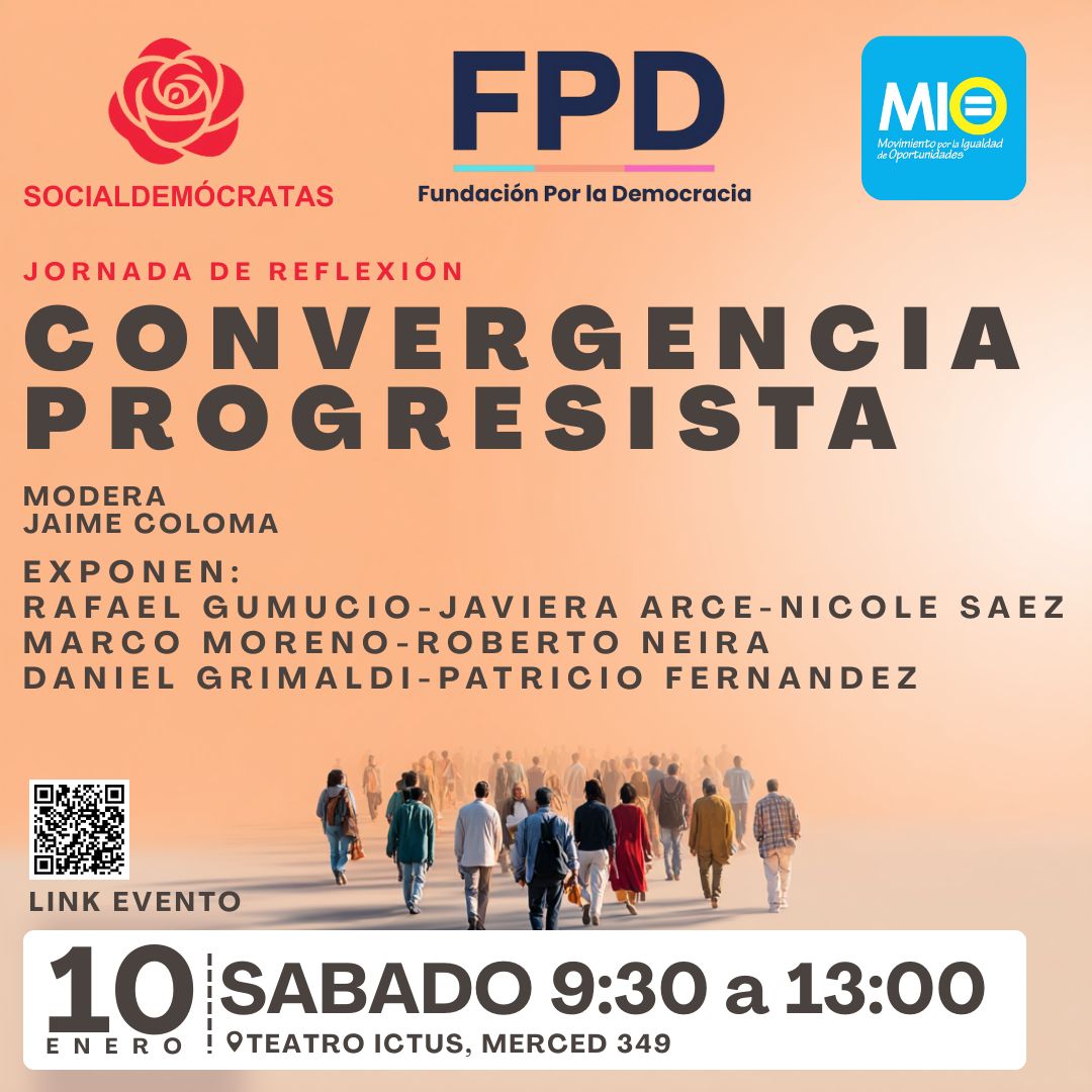 Te invitamos a reflexionar y converger, este sabado 10 de enero Teatro Ictus, Merced 349. Es el momento de resconstruir la Centro izquierda de la unidad socialdemócrata. Te esperamos!!! Ayudanos con un RT. <a href="/cronopioaustral/">Xi</a> <a href="/rafaelgumucioa/">rafael gumucio</a>