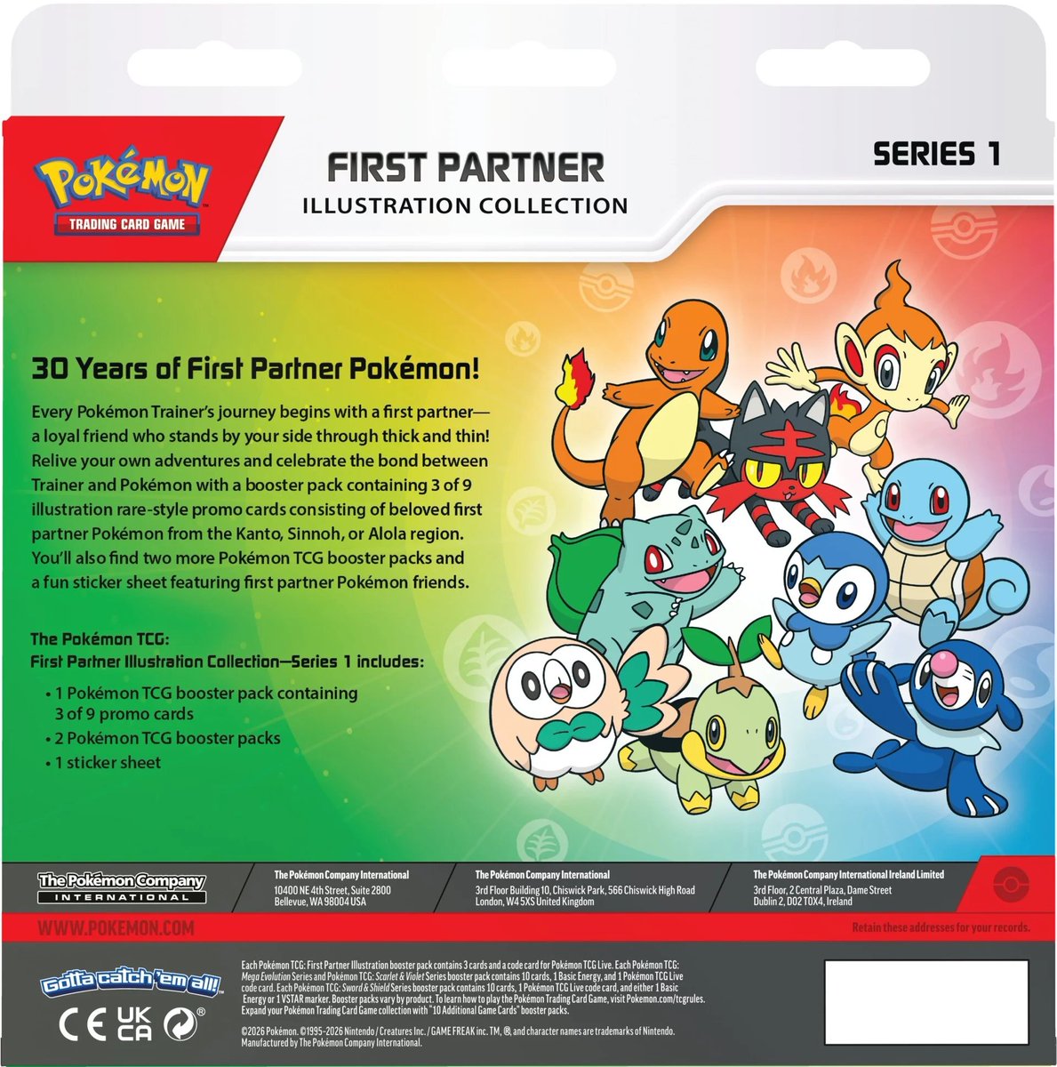 ポケカ海外情報】 ポケモン30周年を記念した商品「First Partner