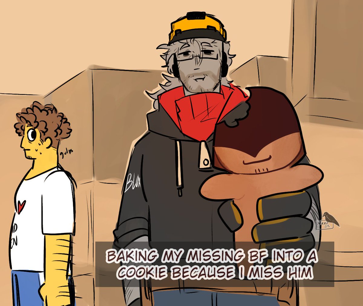 kage_kasai's tweet image. That one au where builderman doesn't know telamon was shed ahh/silly
#buildermon