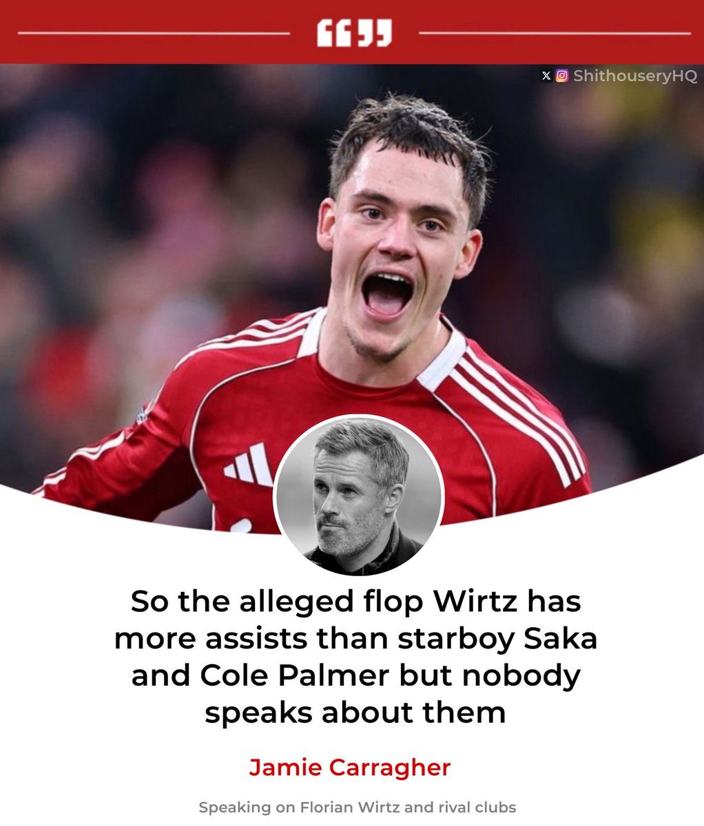 ShithouseryHQ's tweet image. 🗣️| Jamie Carragher on Florian Wirtz
