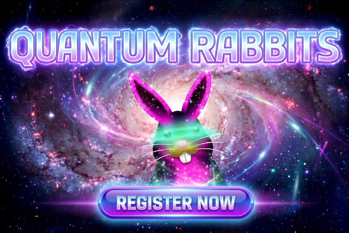 QuantumRabbits's tweet image. Whitelist Registration is OPEN for Quantum Rabbits 🐰

Register now 👇
quantumrabbits.xyz

⏰ Limited spots