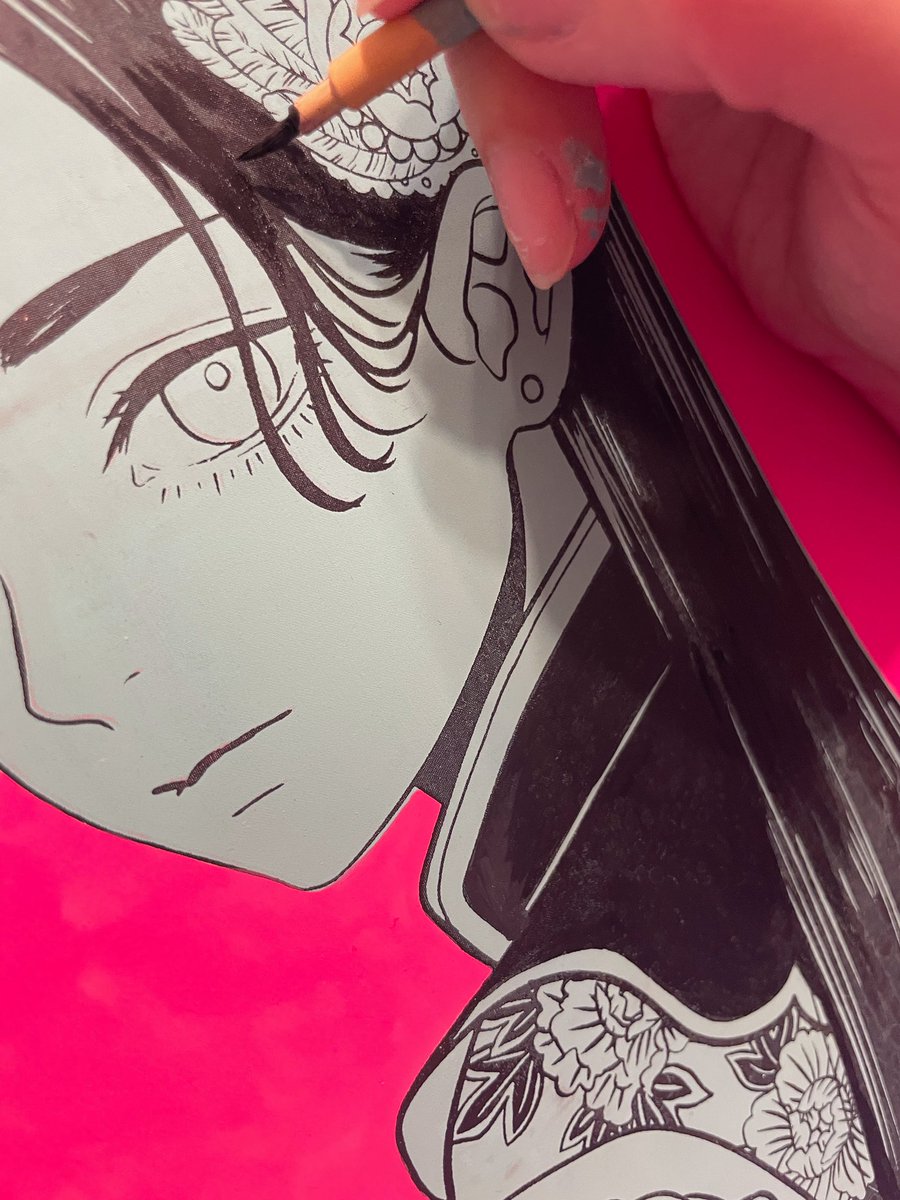 結局仕上がりに納得出来なくて描いてる。