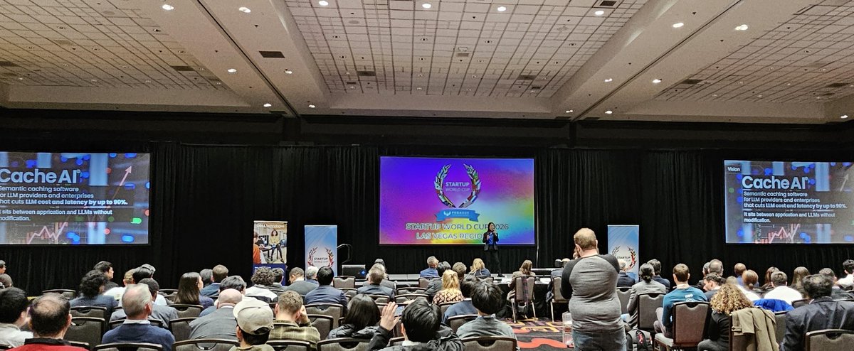 geekguildX's tweet image. Geek Guild pitched at the Startup World Cup during #CES2026,
presenting CacheAI Technologies, Inc., our U.S.-based company bringing Geek Guild’s LLM caching tech to the global market.
#StartupWorldCup #CacheAI