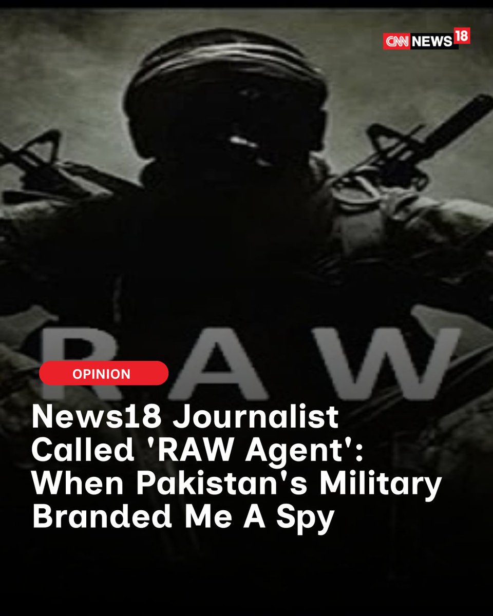 CNNnews18's tweet photo. News18 Journalist Called 'RAW Agent': When Pakistan's Military Branded Me A Spy

https://t.co/E4klaLuE9r

@ItsShubhangi writes 

#RAWagent #PalistanMilitary https://t.co/U7secxmloR