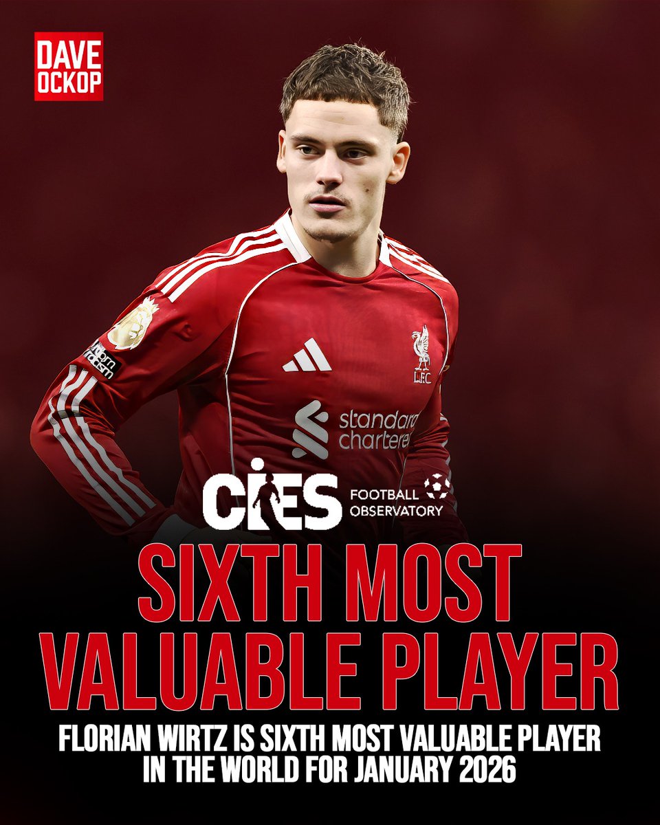 Florian Wirtz is the sixth most expensive player in world football. (CIES)