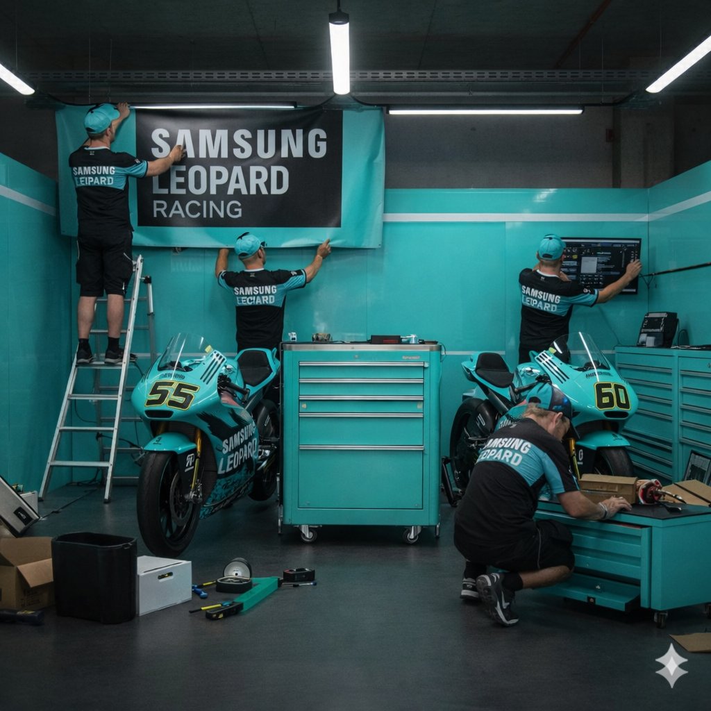 SamsungLeopard's tweet image. Ya en el circuito trabajando como un equipo!