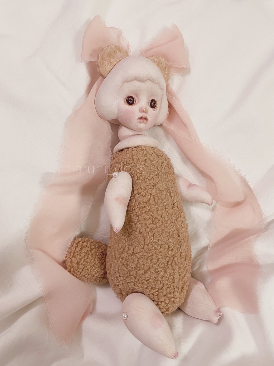 手作り卵型人形 花冠付き 作家 haruhiさま craft art DOLL＊CREATORS