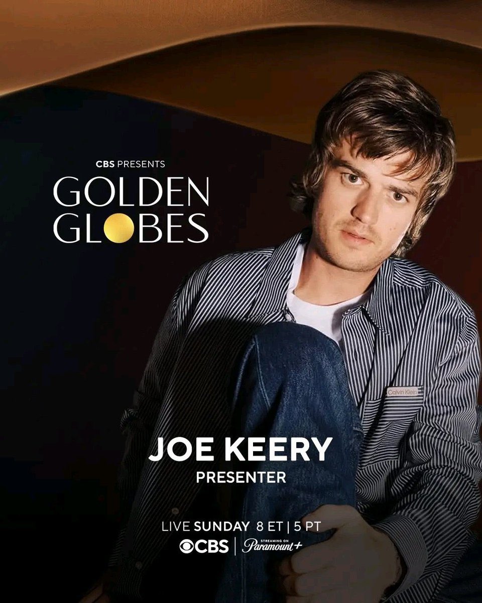 djocrave's tweet image. Joe has been announced as a presenter at this year’s Golden Globes.
