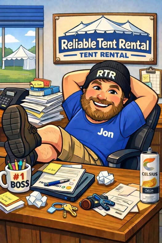 Meet Jon — the calm in the chaos 📷

If you’ve ever wondered who’s behind the curtain making things happen at Reliable Tent Rental… it’s this guy (and his Celsius).

He’s waiting on your calls for graduations and weddings 📷📷📷—or feel free to email us anytime!

419.268.1800