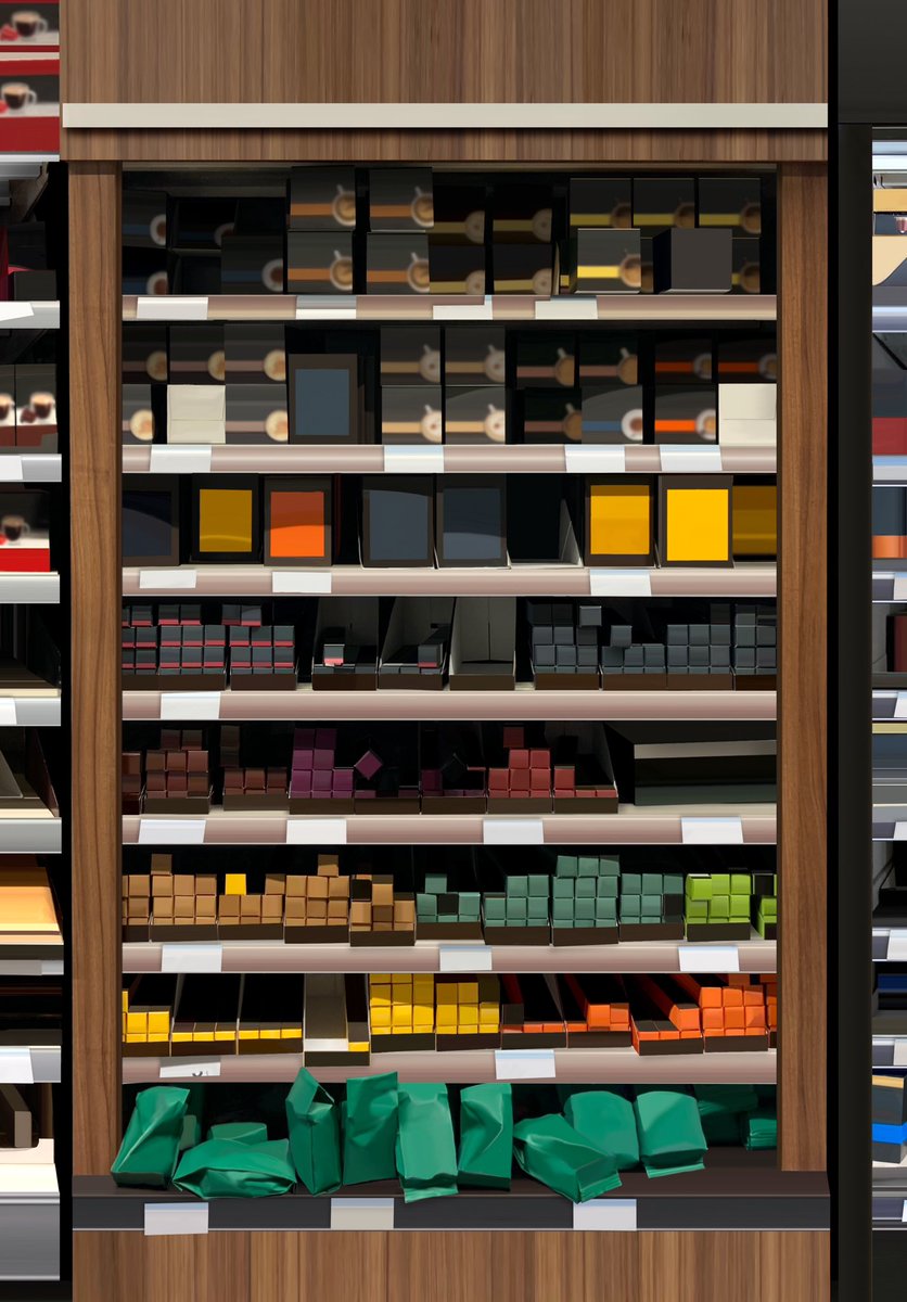 ReciklerkoCans's tweet photo. Colorful wall of coffee capsule packs☕️✨🛒
https://t.co/XKr2GDx55x
#CoffeeCapsules #Nespresso #DolceGusto #mockup #Lavazza #Illy #adobestock #adobe #stockphotos #brandless #packagingdesign #EspressoLovers #CoffeeAddict #RetailDisplay #supwrmarket #planogram https://t.co/oCoSrFIQjU