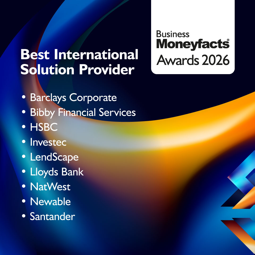 FinanceAwards's tweet photo. The Business Moneyfacts Awards 2026 finalists in the Best International Solution Provider category are: @BarclaysUK, @bibbyfinanceuk, @HSBC_UK,  @Investec, @Lendscape_HQ, @LloydsBank, @NatWest_Help, @Newable, @santanderuk  

#BMFAwards https://t.co/OLGyQntz7m