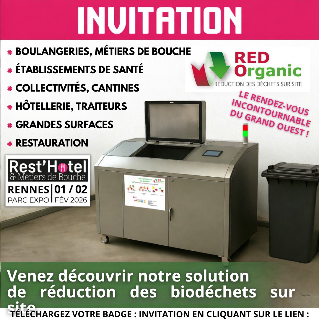 serge_sommier's tweet photo. ♻️ La collecte des biodéchets de + en + cher = l’argent qui part à la poubelle ! 😉
Réduirez vos biodéchets directement sur site, audit précis sur place.
👉 Badge gratuit :
https://t.co/DjoHzZOgCK
#RestHotel #Bretagne #Restauration #Biodéchets #CHR #Supermarches #collectivites https://t.co/7uKl2TXFUz