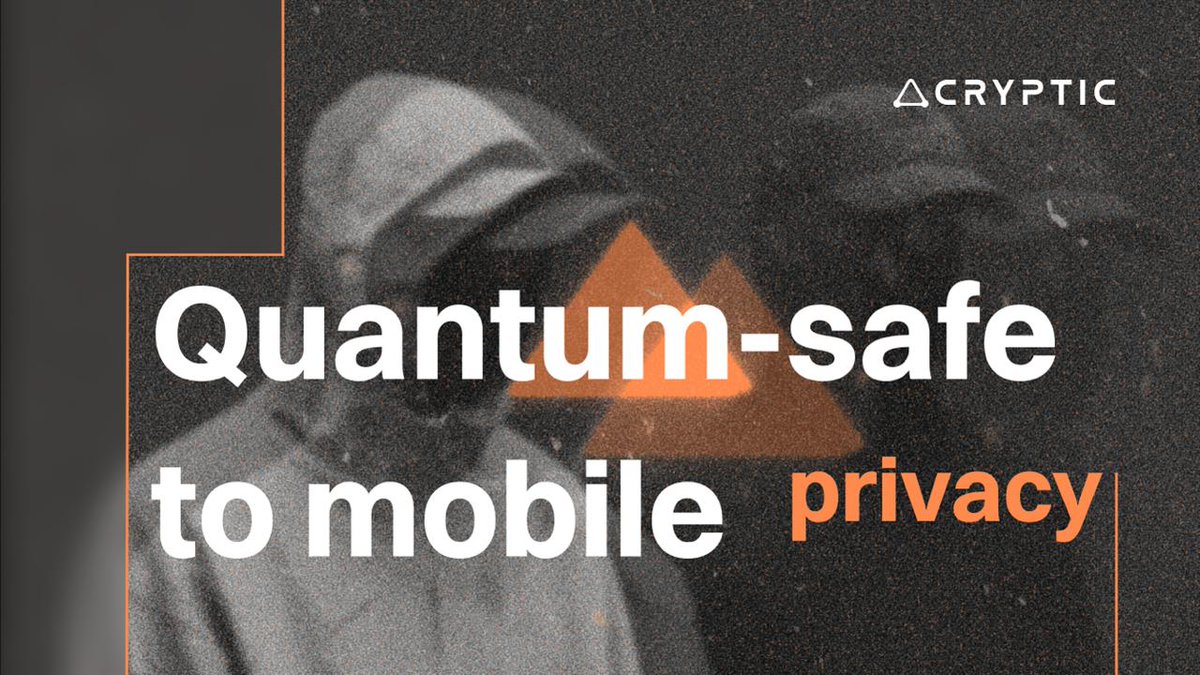 CrypticTechApp's tweet image. For the first time ever, we’re bringing quantum-safe privacy to mobile crypto.

Cryptic is live in its alpha, giving users private messaging, encrypted payments, and token swaps all in one app.

Privacy is the foundation of trust crypto is asking for. Public ledgers shouldn’t…