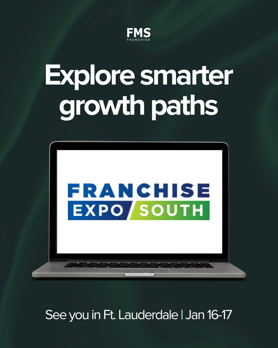 Not every growth path makes sense. 

Learn what meaningful expansion can look like at the Franchise Expo South:

📍 Location: Broward County Convention Center
📅 Dates: Jan 16-17
⏰ Time: 10AM to 4PM
🎟️ Tickets: Available online 👉 franchiseexpo.com/south