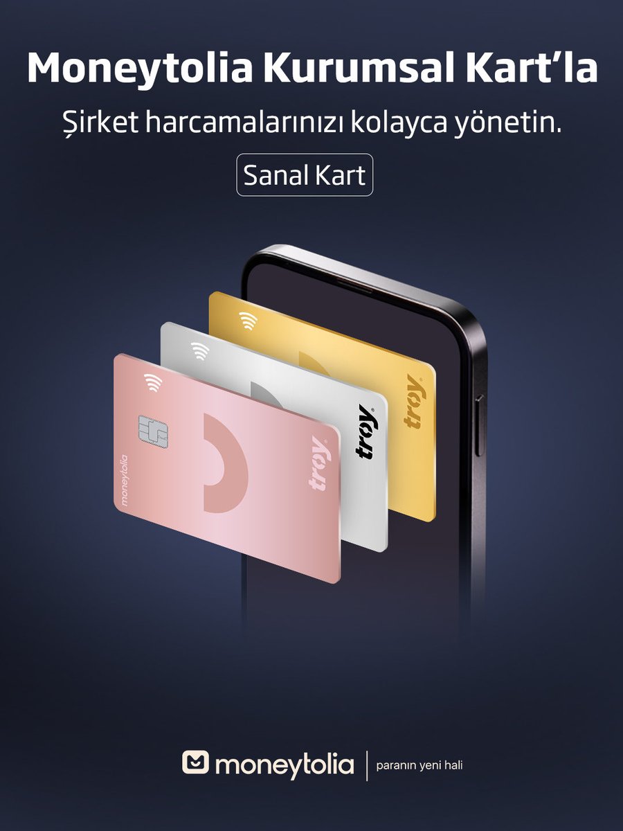 Moneytolia Kurumsal Kart’la şirket harcamalarınızı kolayca yönetin. 
#Moneytolia #ParanınYeniHali