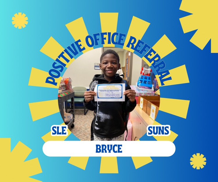 SLESuns's tweet photo. We have some Positive Office referrals to celebrate! Way to SHINE, Suns! #SLE #SLESuns #Readytogrow https://t.co/Tt2vfm26No