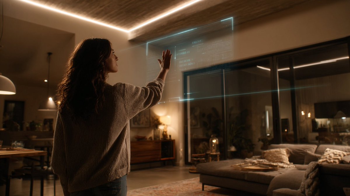 AxeleraAI's tweet photo. Wave your hand. Dim the lights.

David Katus’s Project Gaius will bring gesture-based smart home control to life; all powered by edge AI and running fully offline.

A hands-free, intuitive future starts here.
🔗 https://t.co/qHuecBBNTY
#EdgeAI #GestureControl #SmartHome #HMI #OfflineAI #AIUX #SmarterSpaces