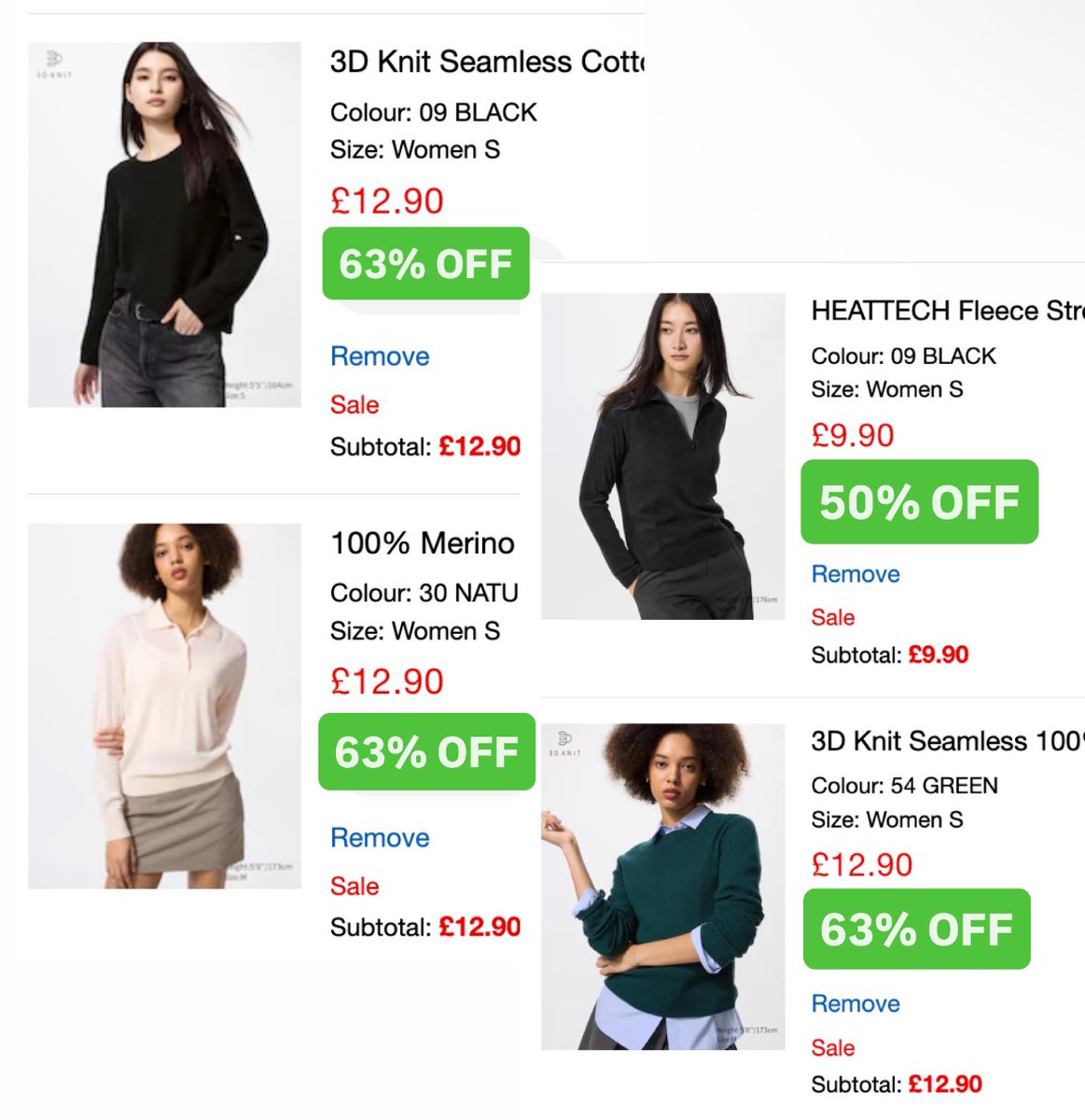 catchagem_'s tweet image. These are now 63% OFF @ Uniqlo 🛍️ Get a £35 Jumper for just £12.90! 

Uniqlo have just reduced some winter sale items further - Over 250 items are now on sale 
 
ad: See all: bit.ly/4j2YnxS