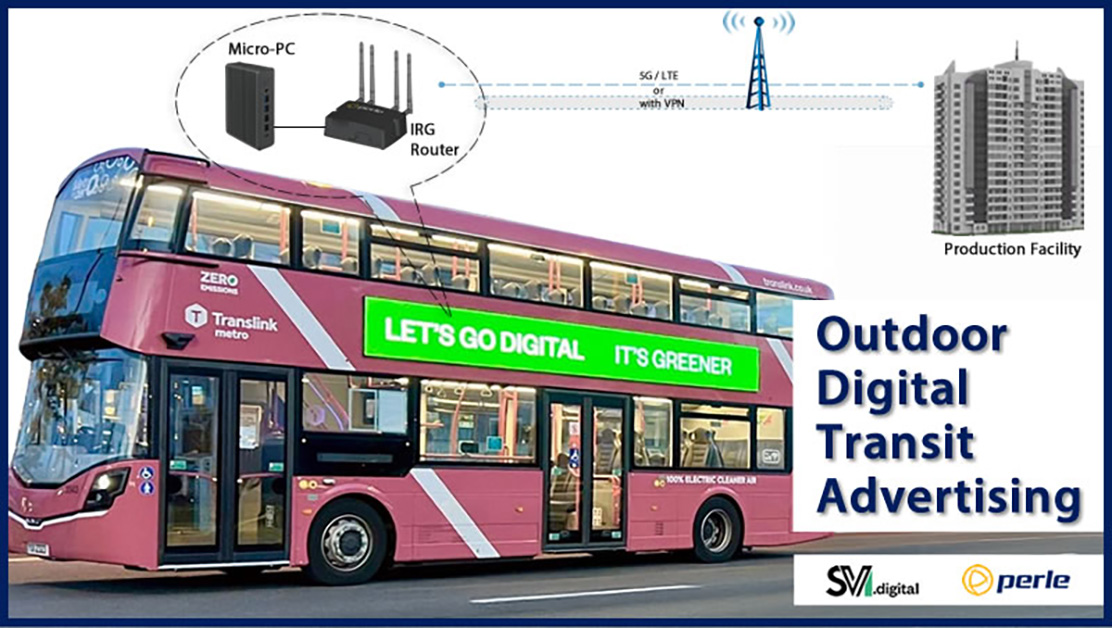 🚌💡📡 Streaming ads on the sides of buses? It’s happening now. Perle IRG 5G Routers deliver the connectivity that makes this transit media innovation possible 🔗 Read our Case Study: bit.ly/4sAs1Qk
#5GRouter #LTERouter #IIoT #WirelessWAN #AdTech #DOOH #PerleSystems