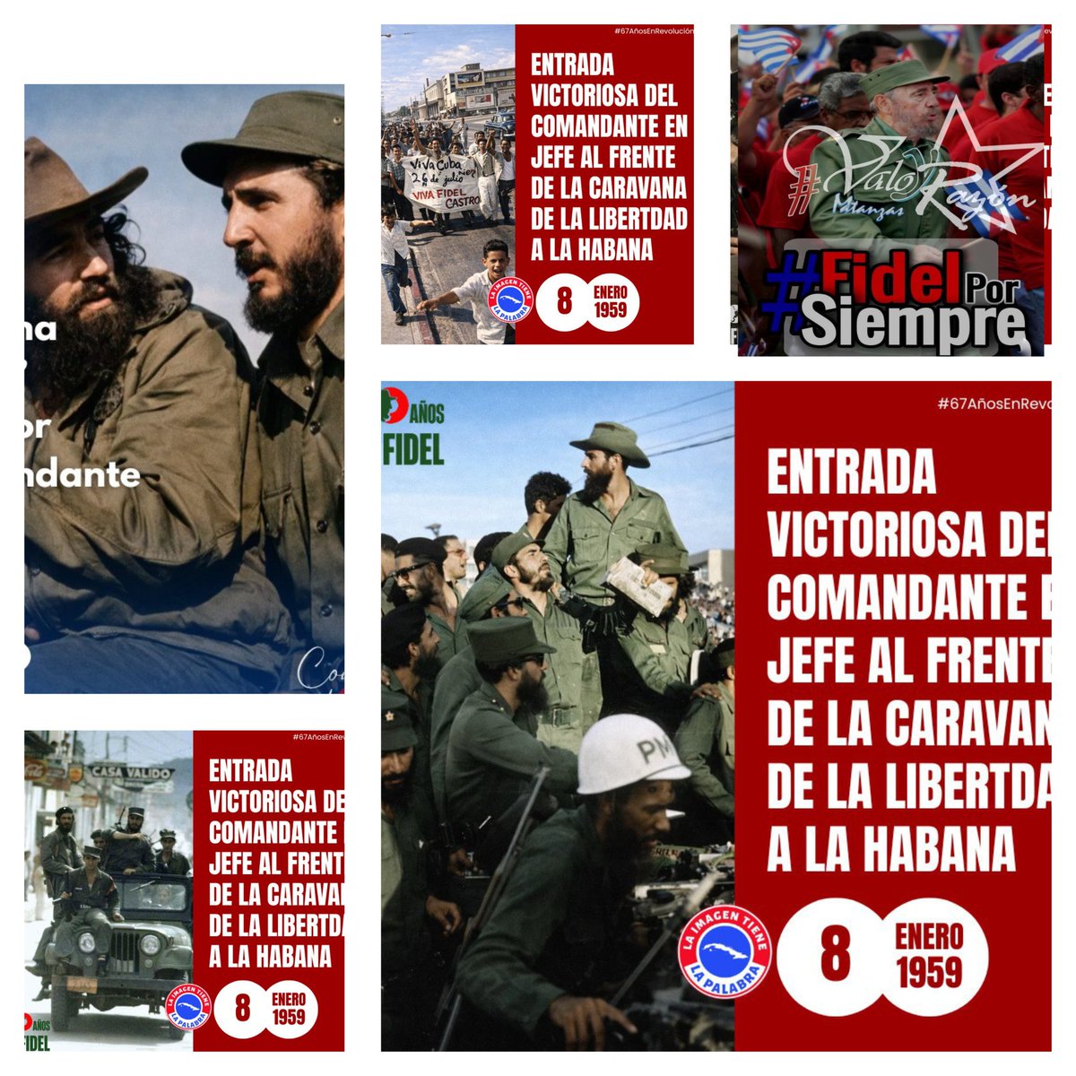 La entrada de Fidel aquel 8 de enero,marcó el compromiso con el futuro.
#UnidosXCuba 
#15AñosArtemisa 
<a href="/DiazCanelB/">Miguel Díaz-Canel Bermúdez</a> 
<a href="/DrRobertoMOjeda/">Dr. Roberto Morales Ojeda</a> 
<a href="/PartidoPCC/">Partido Comunista de Cuba</a> 
<a href="/PresidenciaCuba/">Presidencia Cuba 🇨🇺</a>