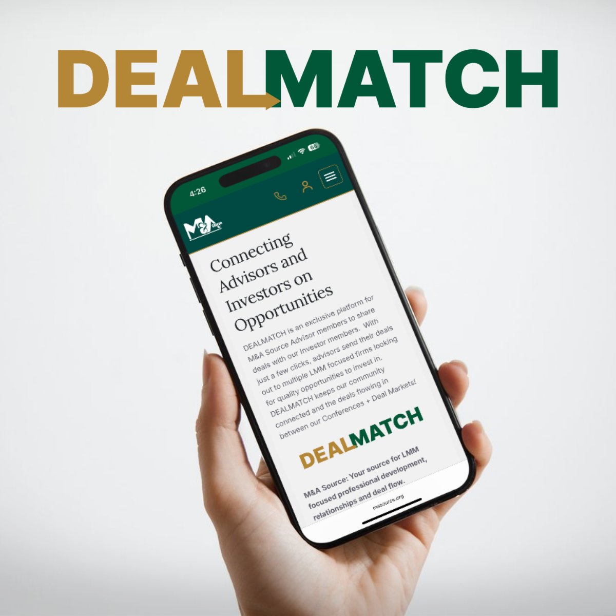MAsource's tweet image. 🤝 Keep your deals moving with DEALMATCH. Connect and maximize your deal flow all year long.

Learn more: masource.org/membership/dea… 

#MASource #DEALMATCH #LowerMiddleMarket #DealFlow