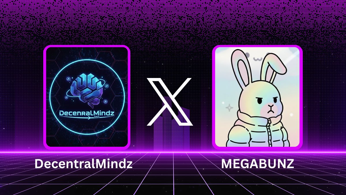 Decentralmindz's tweet image. 🎉 Collab Giveaway — MegaBunz x DecentralMindz 🎉
🎟 4 GTD spots

777 NFTs | $4 mint | Jan 11, 4PM UTC | OpenSea

To enter:
Follow @mega_bunz_ &amp;amp; @Decentralmindz
Like &amp;amp; RT x.com/mega_bunz_/sta…
Turn on notifications
Tag 2 friends + drop your EVM address

Ends in 24hrs ⏰