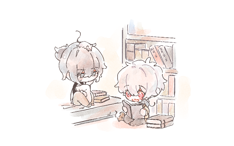 ns__no6's tweet image. 얘네는 타계정에 올렸었던 그림이에요
탐랩만 올려놨길래. . .