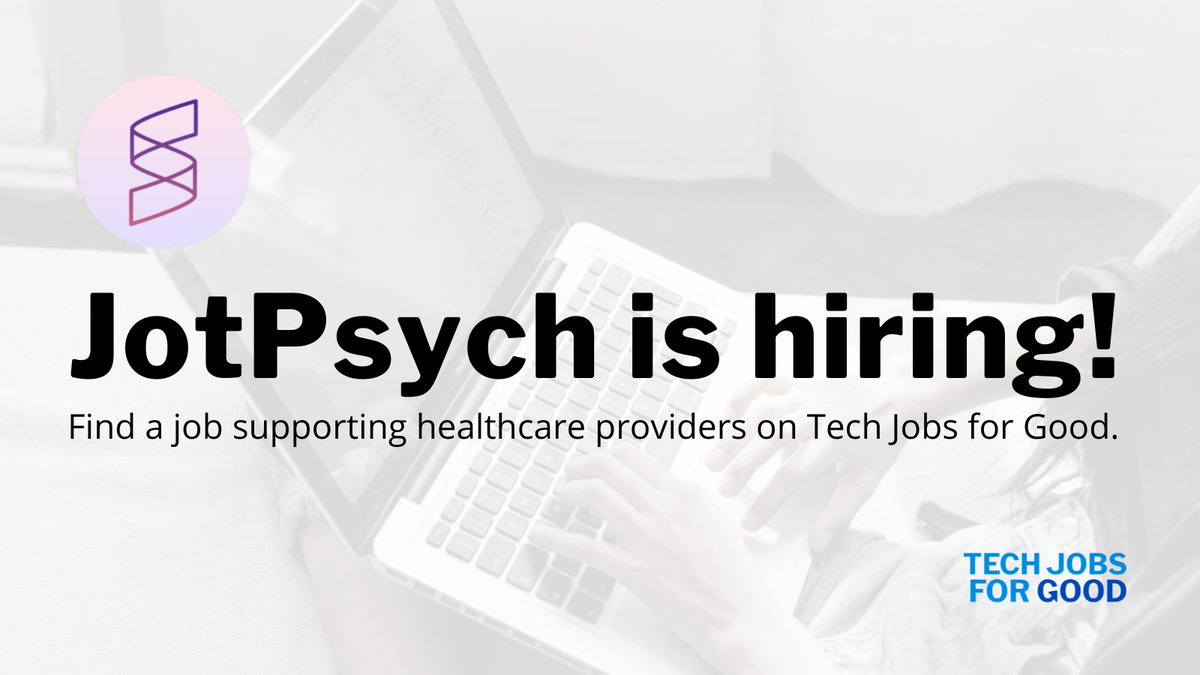 Tech Jobs for Good tweet media