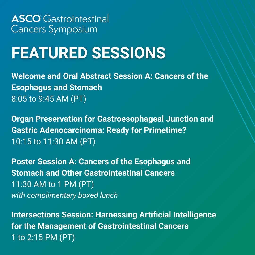 ASCO's tweet image. Rise and shine, #GI26! ☀️ We’re officially live in San Francisco. If you’re at the venue, come grab some breakfast and network with us until 8 AM (PT). To our global community joining us virtually—welcome to the fold! brnw.ch/21wYVmu