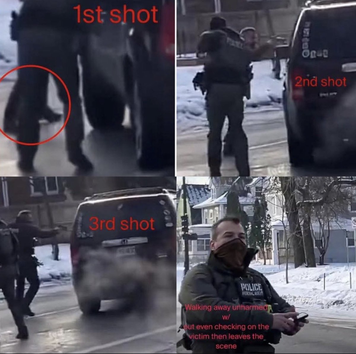 LukiFrieden's tweet photo. Ein ICE Officer richtet eine Mutter von drei Kindern aus nächster Nähe mit drei Schüssen hin. 

JD Vance: Eine geistesgestörte Linke!
Kristie Noem: Eine inländische Terroristin!
Donald Trump: Der ICE Officer ist im Spital!*

Kranke Welt. 

 *Er ist unverletzt und fuhr davon https://t.co/0iPUiT2kKB