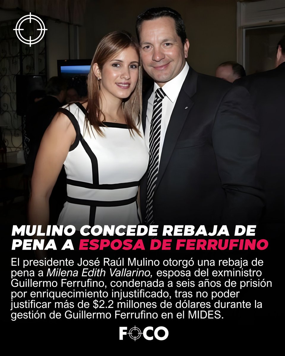 Mulino otorga rebaja de pena a esposa de Ferrufino