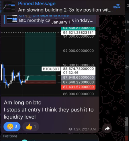 brian_rob's tweet photo. @Liquidity29 Can you explain why you took this long trade at 87k ser? The take profit and recent short from 94k were sweeps, but the long was next level. https://t.co/0fhuOaVrtB