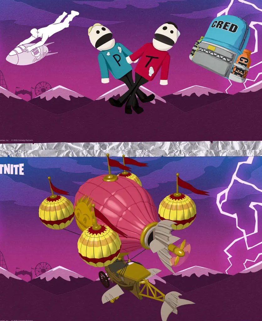 HYPEX's tweet image. FREE SOUTH PARK x FORTNITE ITEMS

• MINI-PASS TOMORROW
• HAS 13x TOTAL FREE ITEMS
• EMOTE, PICKAXE, GLIDER &amp;amp; MORE...
• ENDS @ FEBRUARY 5