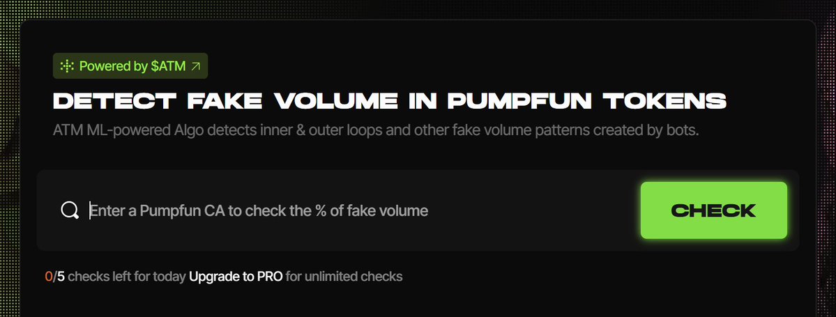 unklebenweb3's tweet image. Tertarik untuk mulai cari cuan dengan menjadi LP di @MeteoraAG ?

Ada beberapa tools yang bisa kalian gunakan pada saat mau pasang posisi di Meteora:

1. ATM Day 
Ini tools yang bisa digunakan untuk mengecek apakah sebuah token punya volume yang organik atau enggak.
Hindarilah…