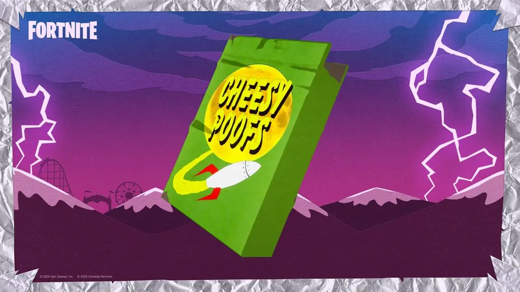 HYPEX's tweet image. SOUTH PARK x FORTNITE ITEMS ANNOUNCED

• KENNY's TOKEN → Auto Reboot when you die
• STICK OF TRUTH → Bring Storm Circle to you
• CHEESY POOFS → Restore Health quickly

VIA FORTNITE: communities.epicgames.com/thread/unleash…
