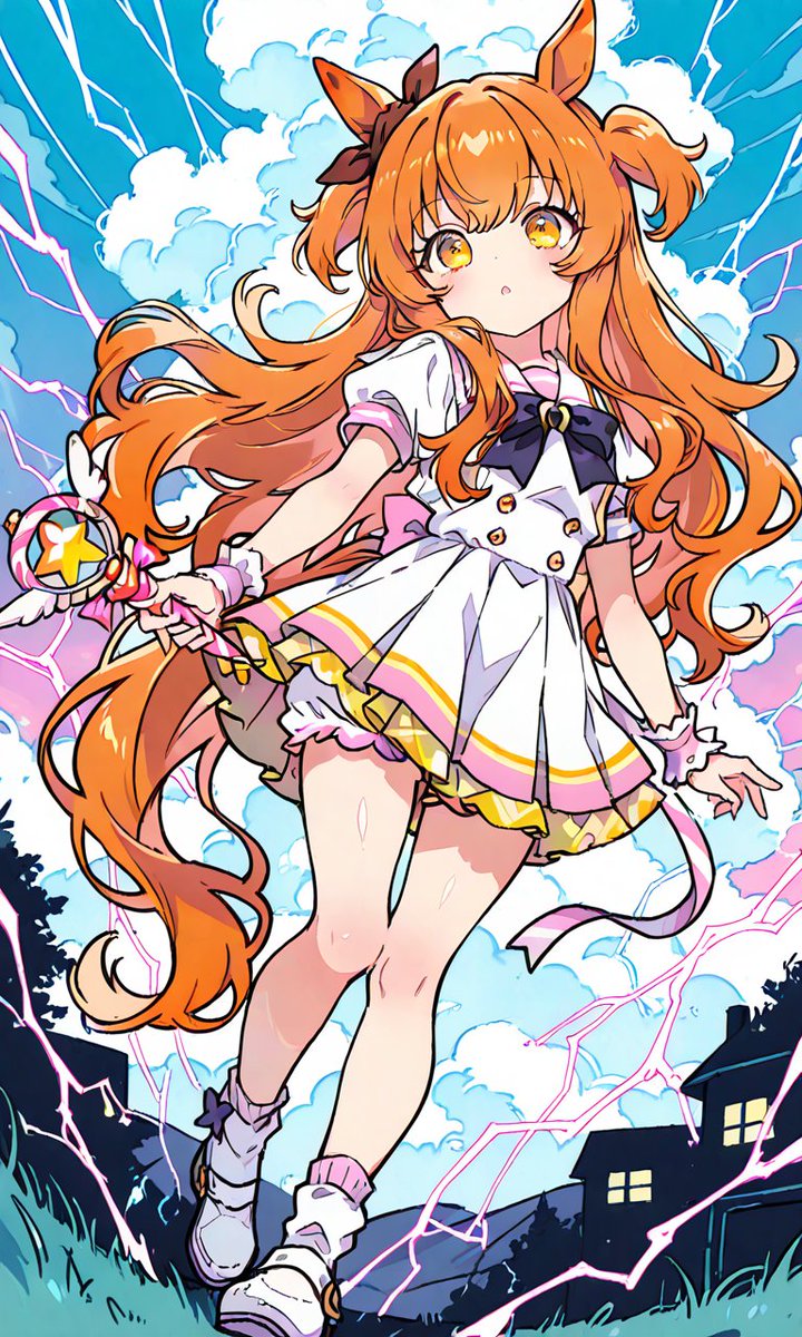 電気魔法 #AIart #ウマ娘 #マヤノトップガン