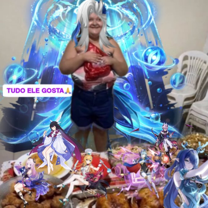 GayshinPlayer's tweet image. cansado de roubar apenas suportes, neuvillette avisa que passara a roubar armas tbm